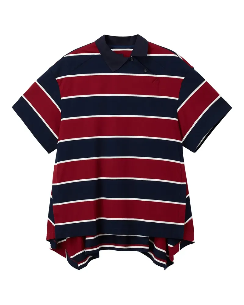 JUUN.J Gestreiftes Poloshirt - Rot Rot