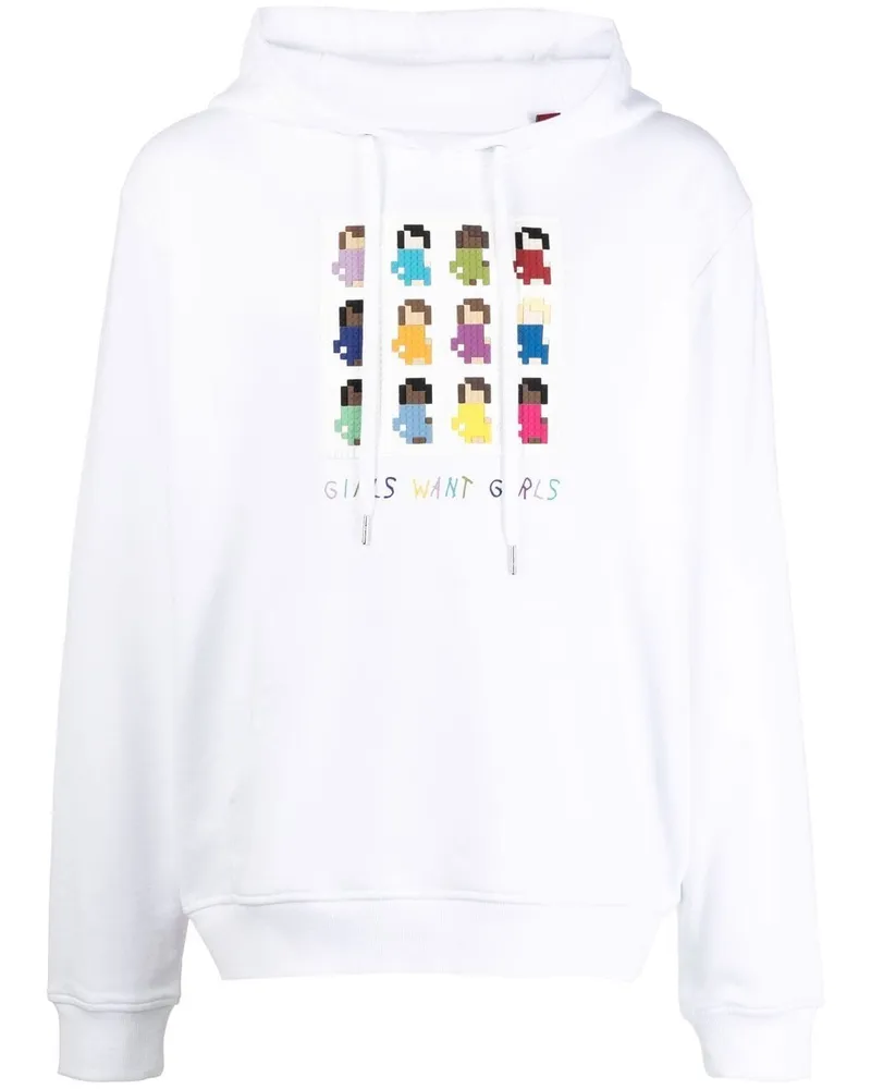 Mostly Heard Rarely Seen Hoodie mit grafischem Print - Weiß Weiß
