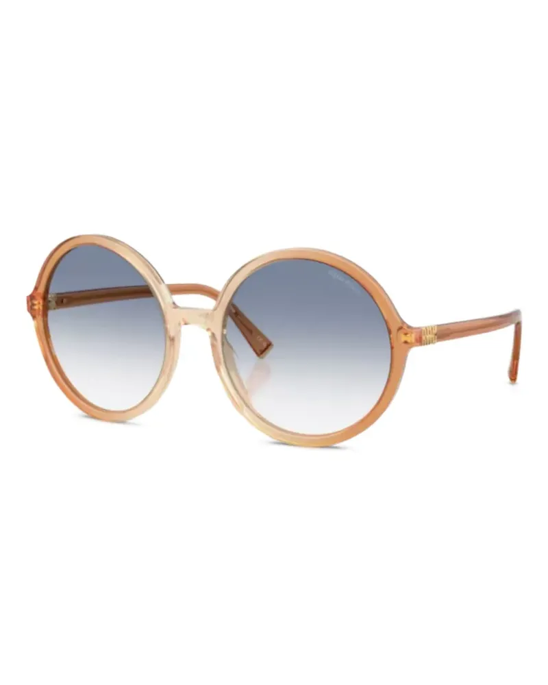 Miu Miu Runde Sonnenbrille - Nude Nude