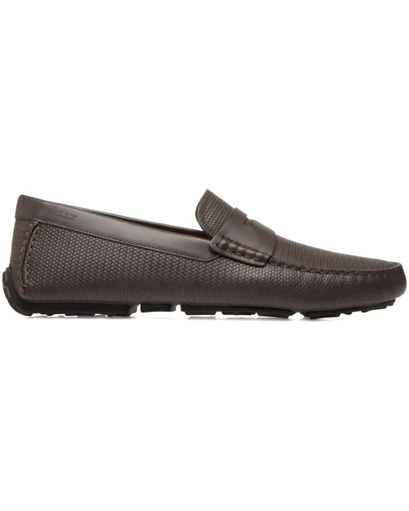 Bally Driver Loafer mit Prägung - Braun Braun