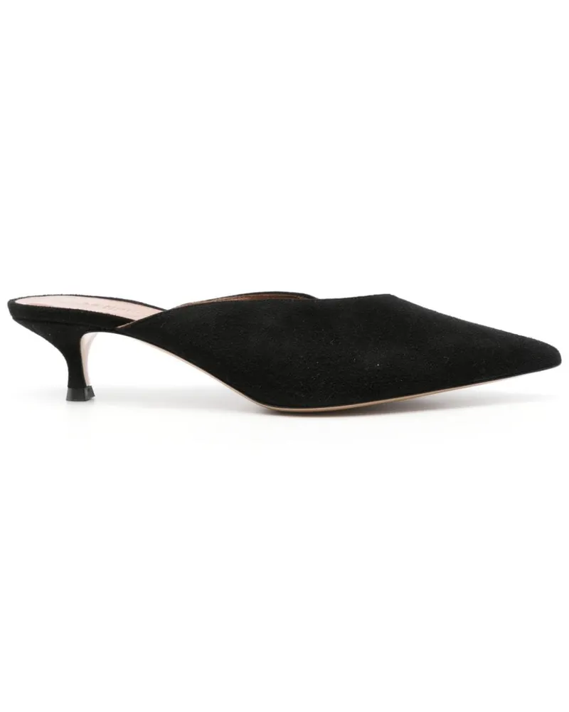 Le Monde Béryl Venetian' Mules, 50mm - Schwarz Schwarz