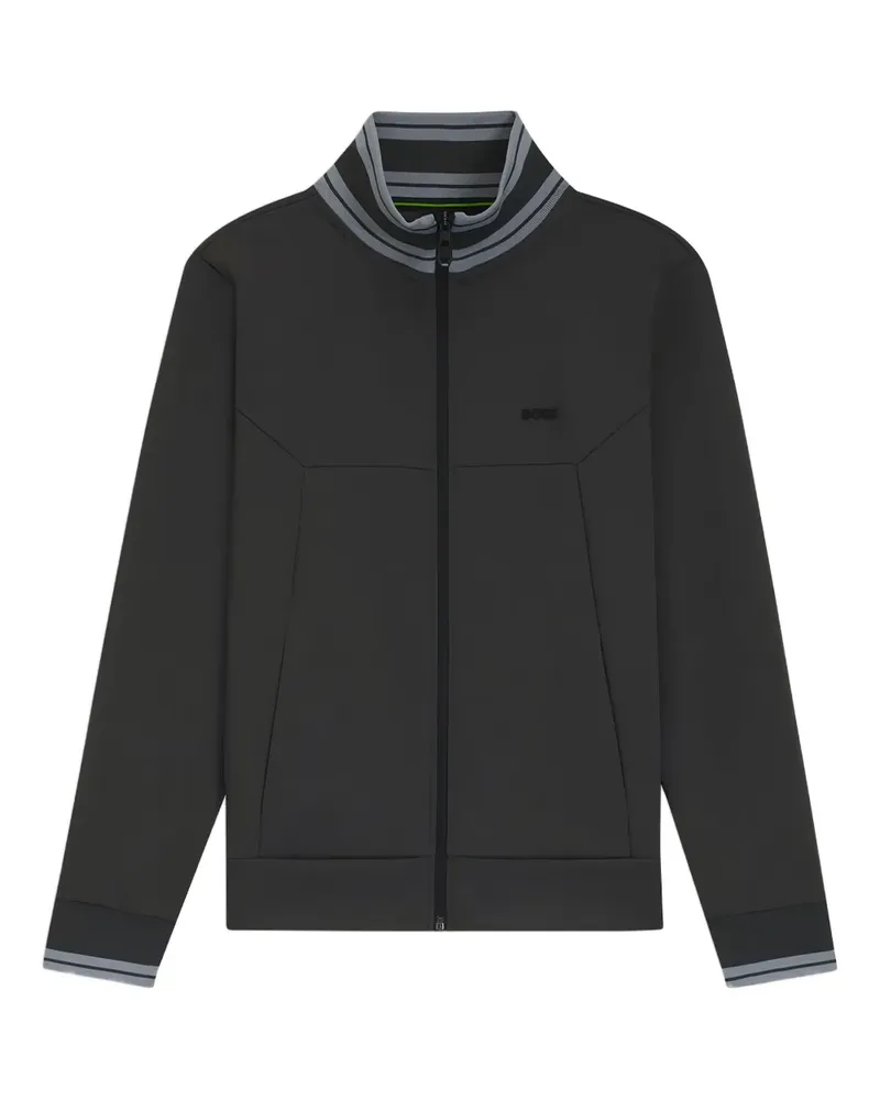 HUGO BOSS Sportjacke mit Kontrasteinsätzen - Grau Grau