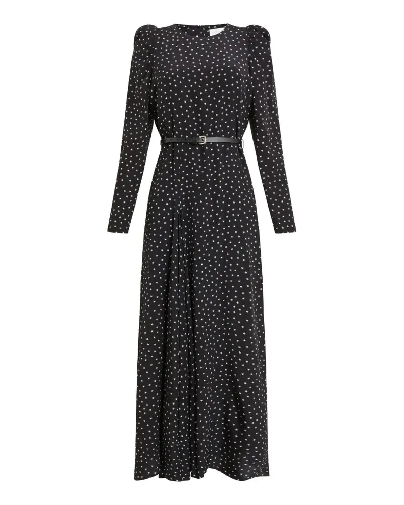 P.A.R.O.S.H. P.A.R.O H. Stars belted maxi dress - Schwarz Schwarz