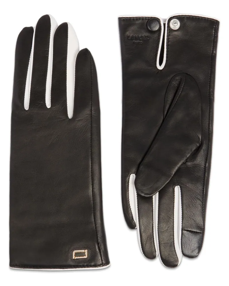 Lancel Handschuhe aus Leder - Schwarz Schwarz