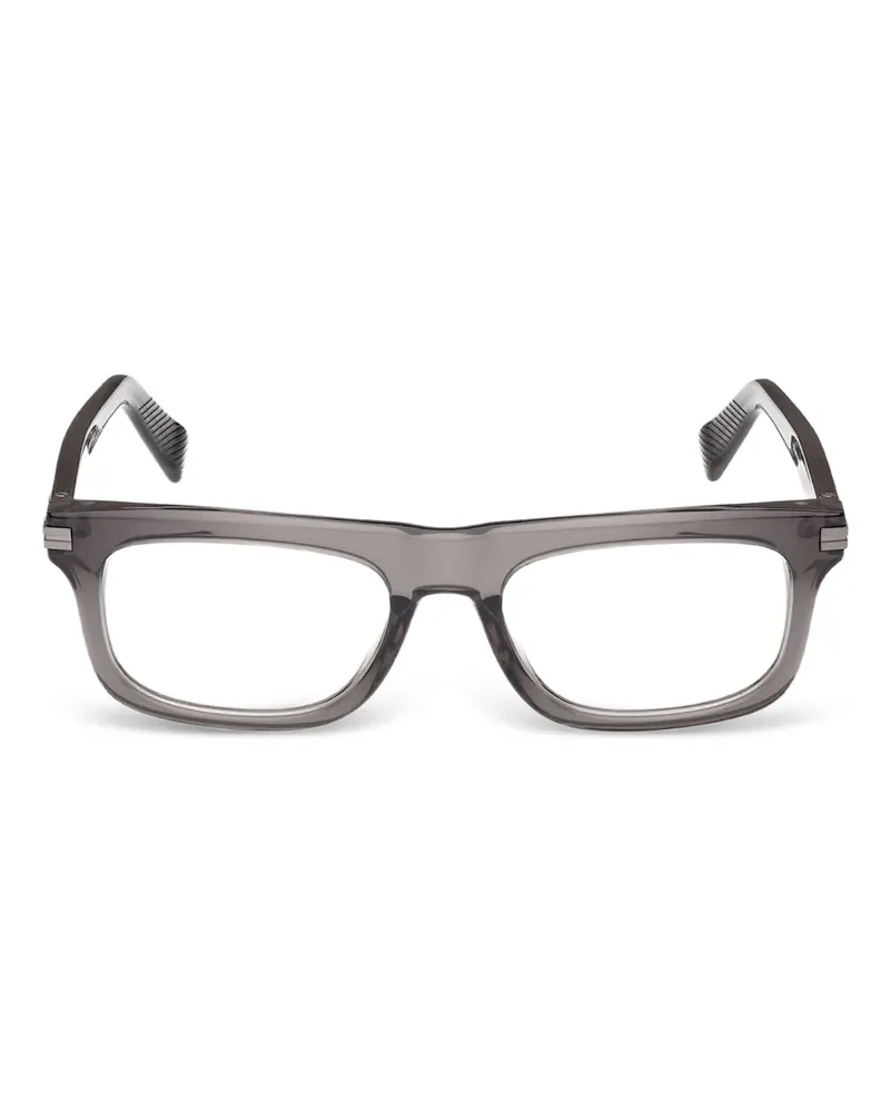 Ermenegildo Zegna rectangle-frame glasses - Grau Grau