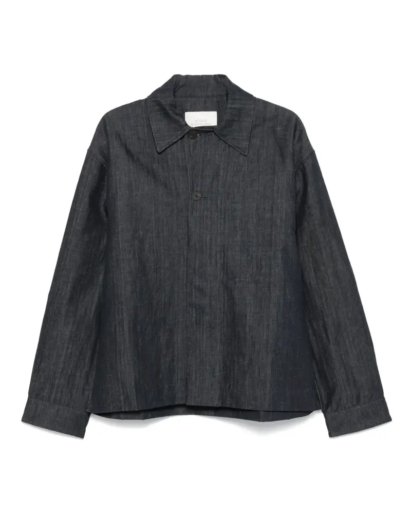 Studio Nicholson Jacke mit verdecktem Verschluss - Blau Blau