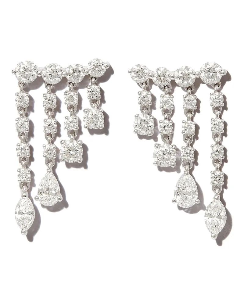 ANITA KO 18kt Weißgoldohrringe mit Diamanten - Silber Silber