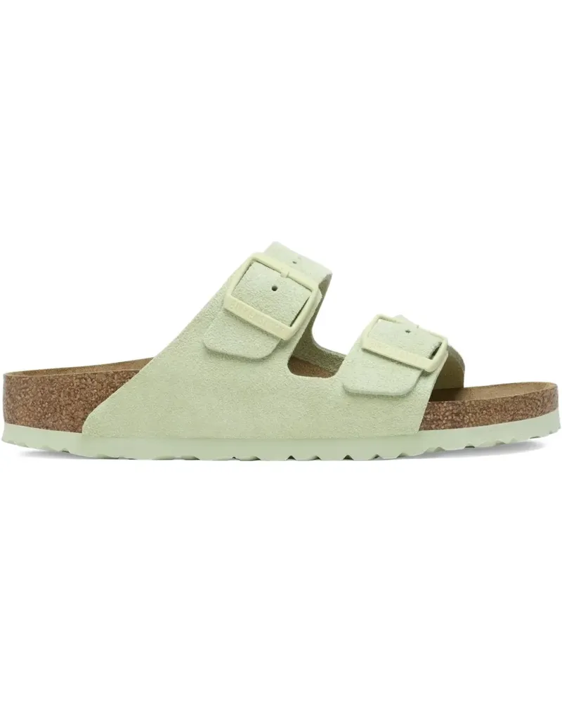 Birkenstock Sandalen aus Wildleder mit doppelter Schnalle - Grün Grün