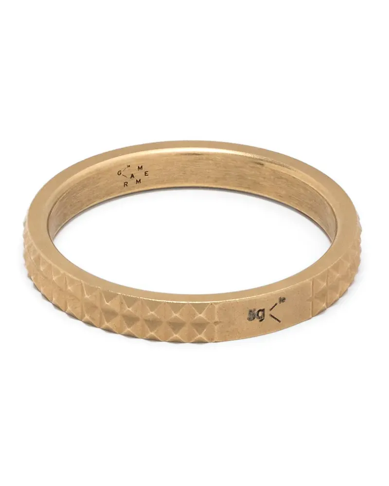 Le Gramme 18kt yellow gold guilloché ring Gold