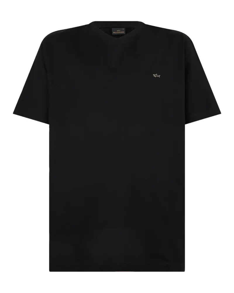 Paul & Shark T-Shirt mit Logo-Schild - Schwarz Schwarz