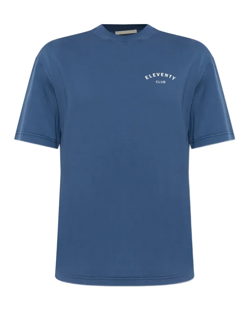 Eleventy Kurzärmeliges T-Shirt - Blau Blau