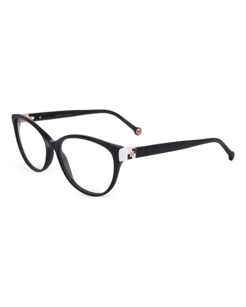 Carolina Herrera New York Cat-Eye-Brille - Schwarz Schwarz