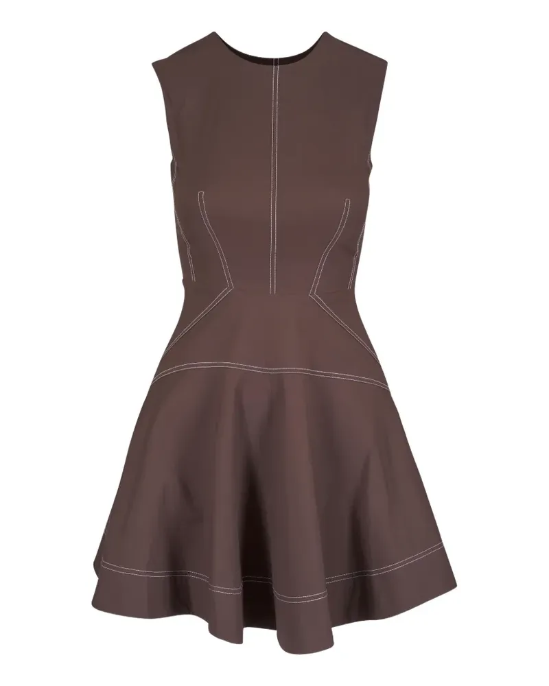 Veronica Beard contrast-stitch sleeveless dress - Braun Braun