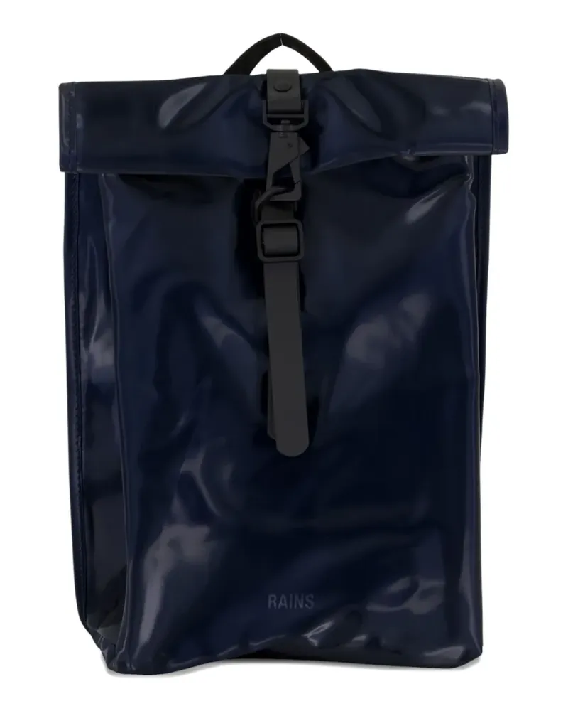 RAINS Rucksack mit Rollverschluss - Blau Blau
