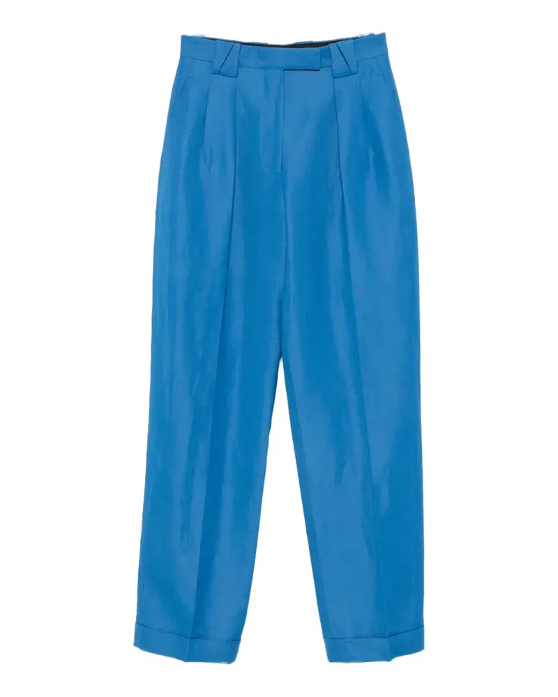 Versace pleated straight-leg trousers - Blau Blau