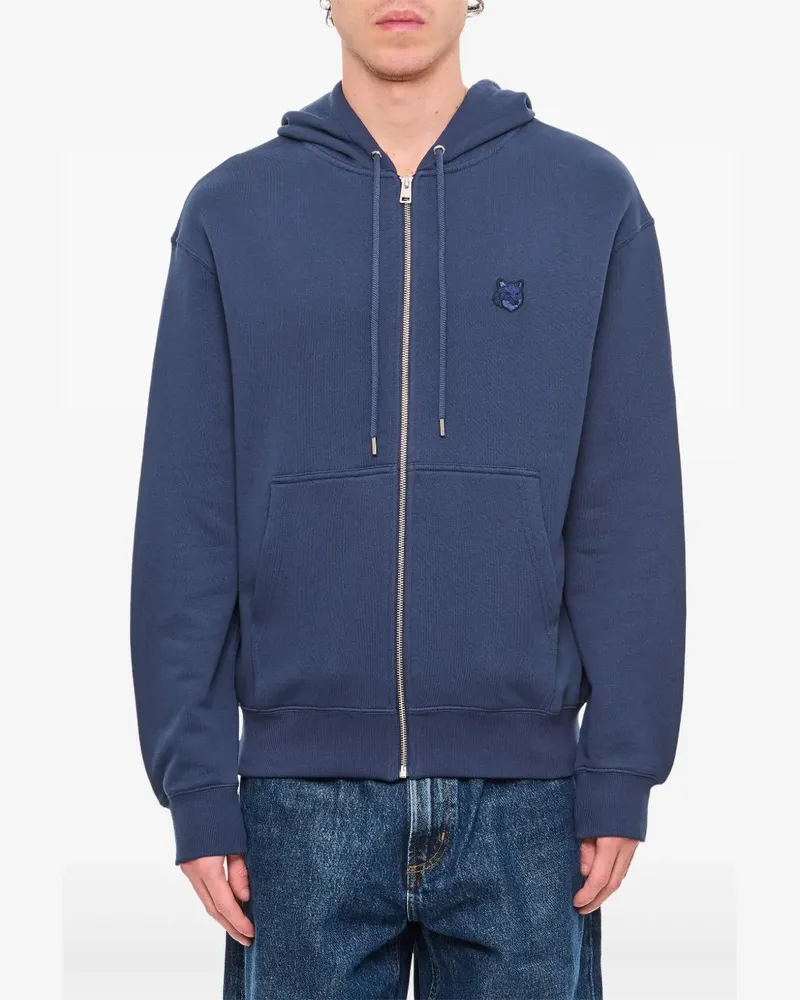Kitsuné Kapuzenjacke mit Logo - Blau Blau
