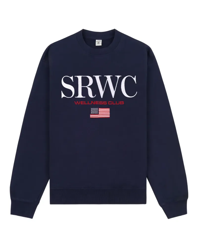 SPORTY & RICH Sweatshirt mit grafischem Print - Blau Blau