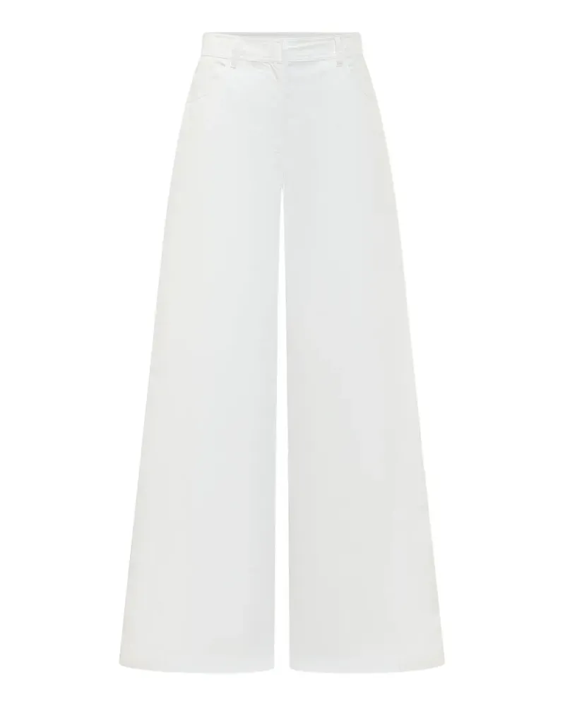 MSGM wide-leg trousers - Weiß Weiß