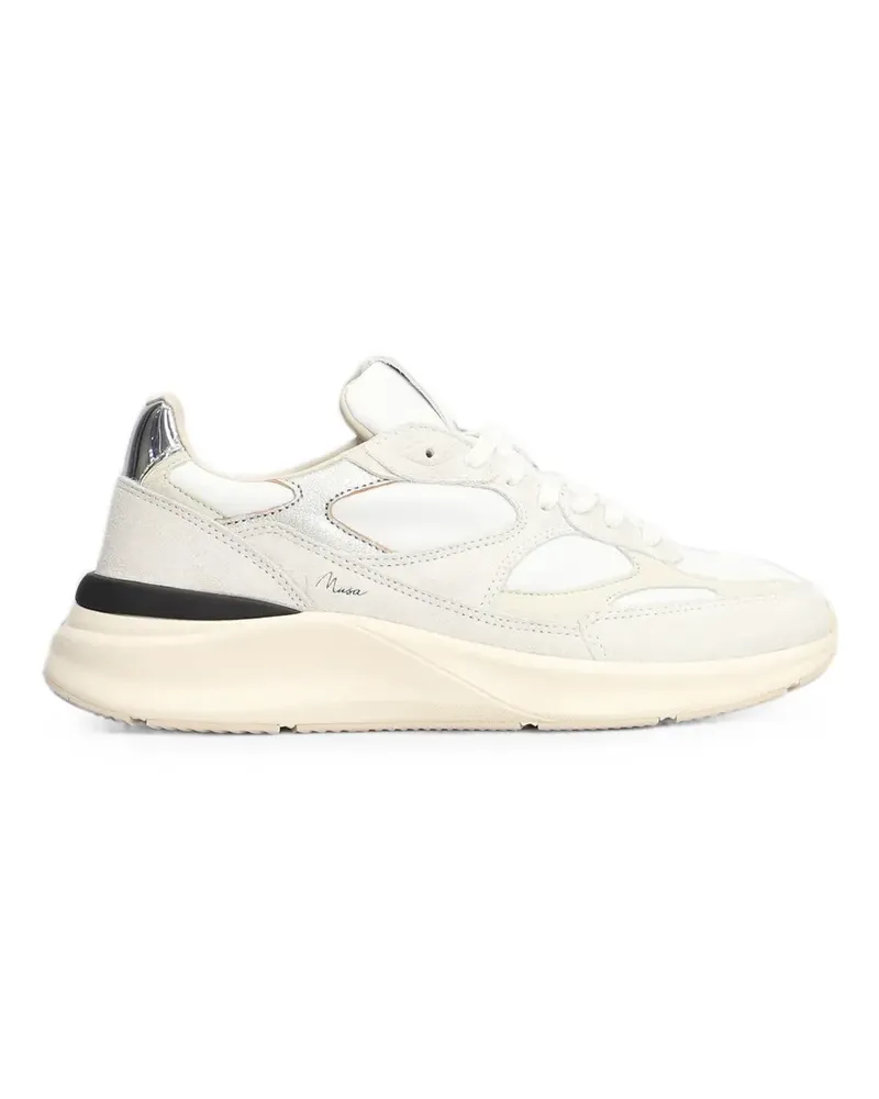 D.A.T.E. Musa Sneakers im Metallic-Look - Weiß Weiß
