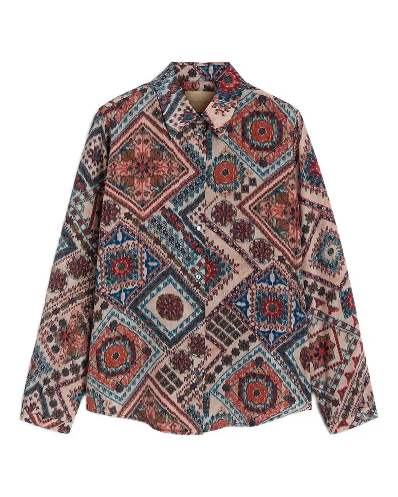Momoni Meudon Hemd mit Print - Rosa Rosa