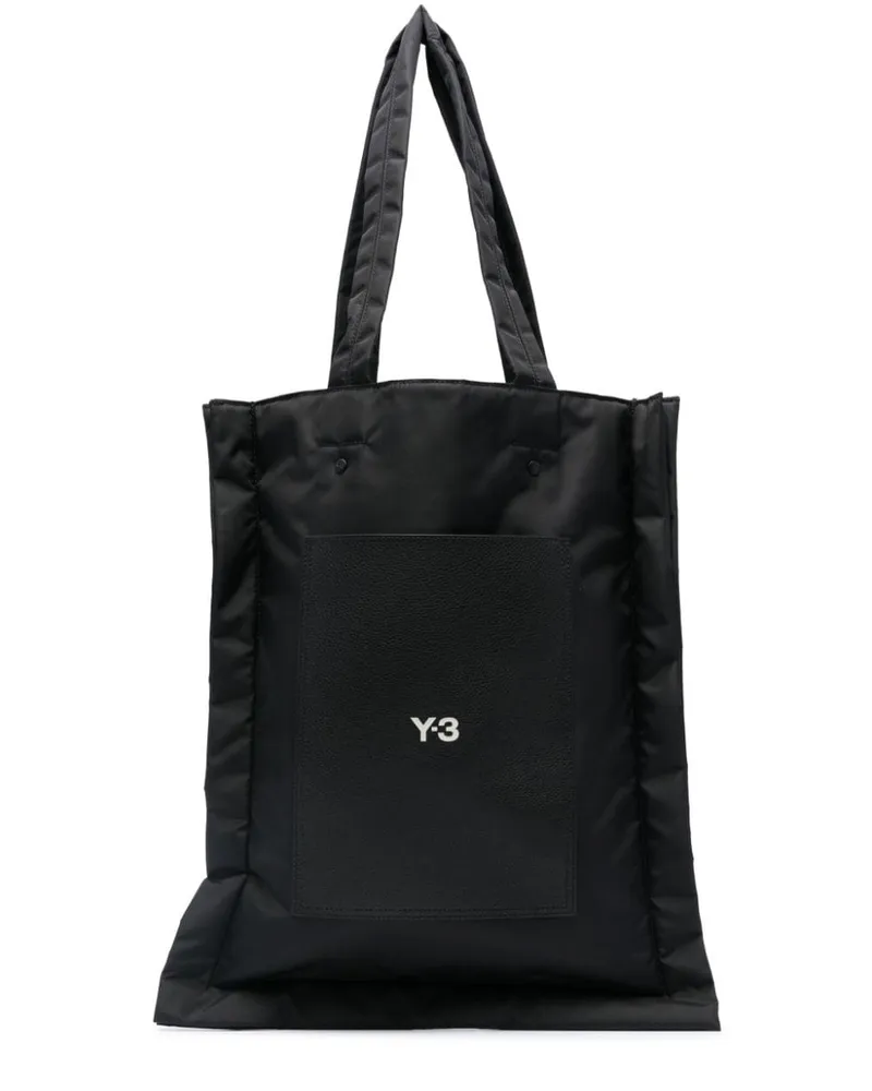 Y-3 Shopper mit Logo-Print Schwarz