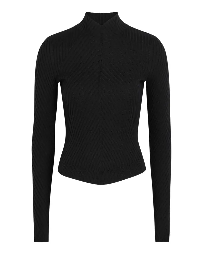 Victoria Beckham Georgia high-neck sweater - Schwarz Schwarz