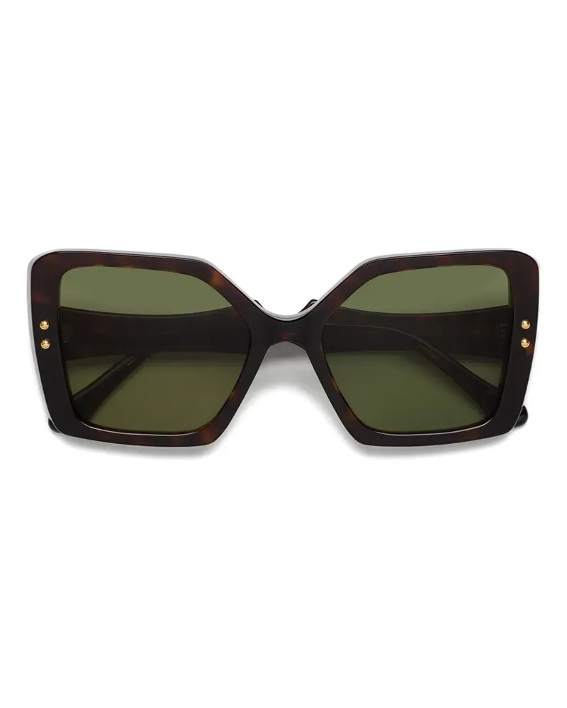 Marni Nimrela Sonnenbrille mit eckigem Gestell - Braun Braun