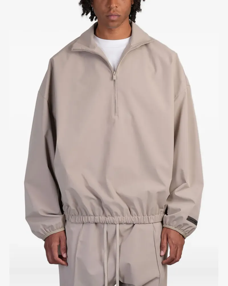 Fear of God Kordelzug-Sweatshirt mit Reißverschluss - Nude Nude