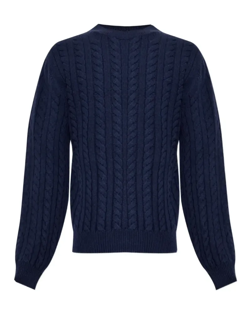 A.P.C. Pullover mit Zopfmuster - Blau Blau