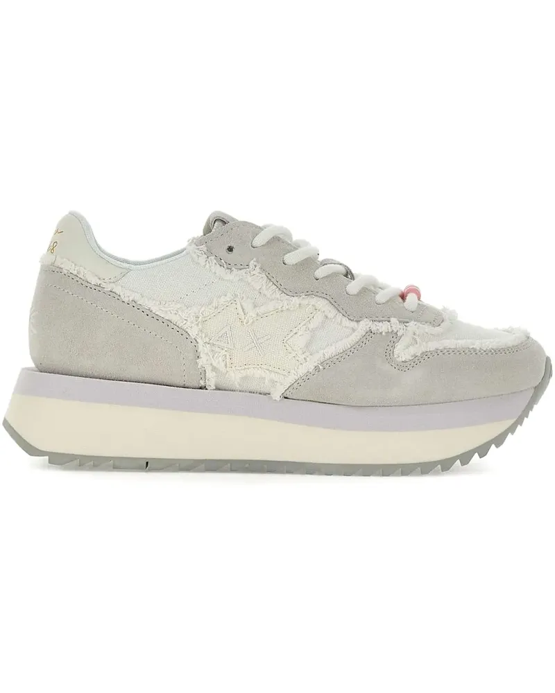 Sun68 Big Stargirl Plateau-Sneakers - Weiß Weiß