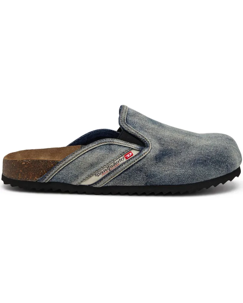 Diesel D-Woodstock Pantoletten - Blau Blau