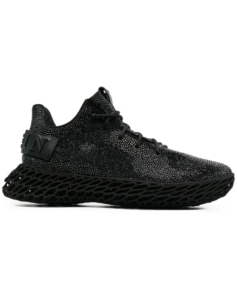 Philipp Plein Skeleton Caviar Sneakers - Schwarz Schwarz