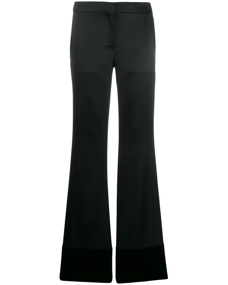 Moschino Ausgestellte Hose - Schwarz Schwarz