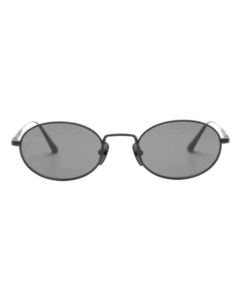 CHIMI Titan Oval Sonnenbrille mit ovalem Gestell - Schwarz Schwarz