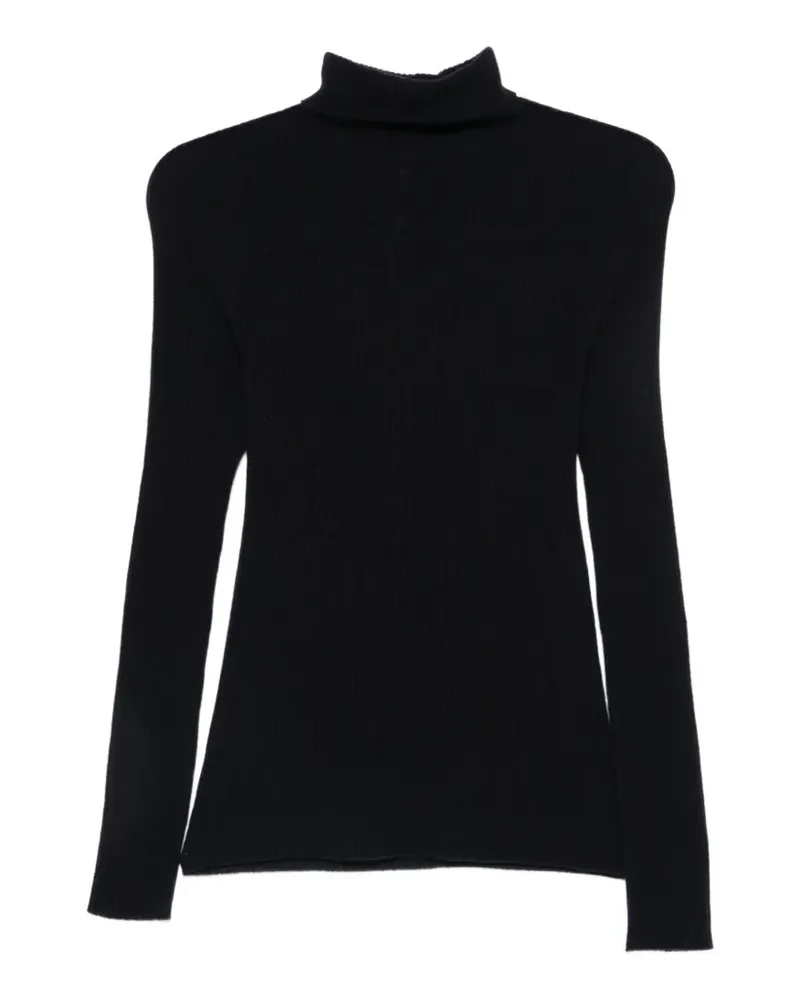 Fabiana Filippi Gerippter Rollkragenpullover - Blau Blau