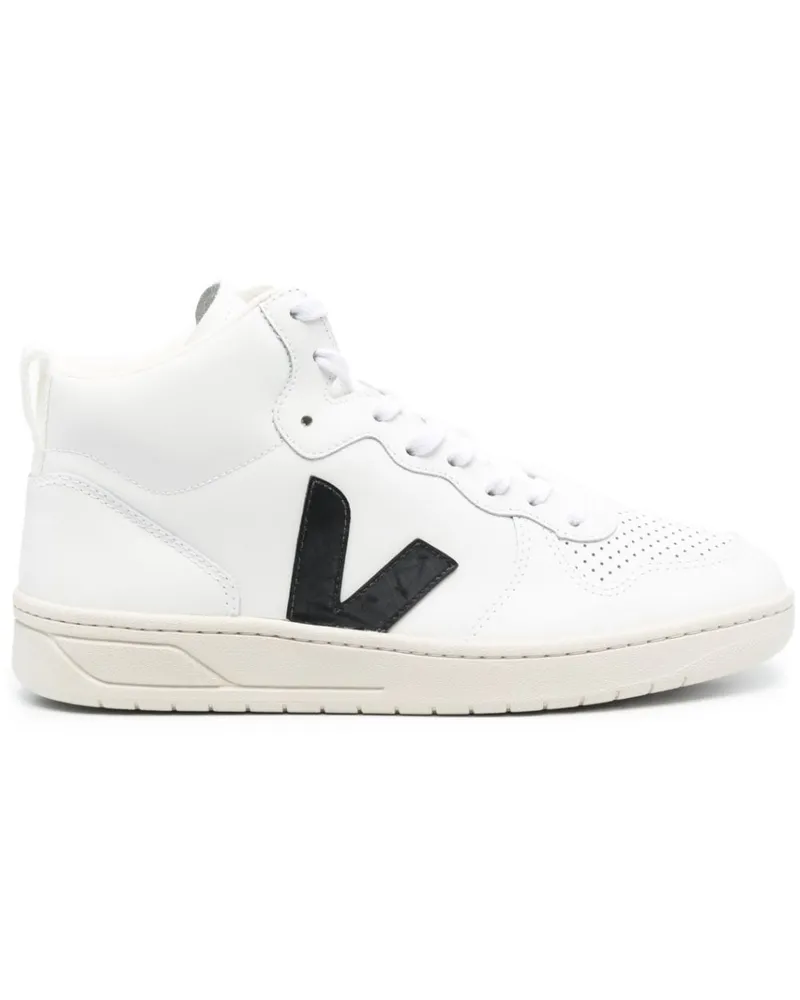 VEJA V-15 High-Top-Sneakers - Weiß Weiß
