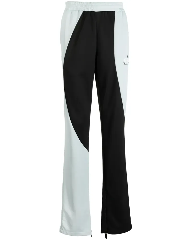 OFF-WHITE Jogginghose in Colour-Block-Optik - Blau Blau