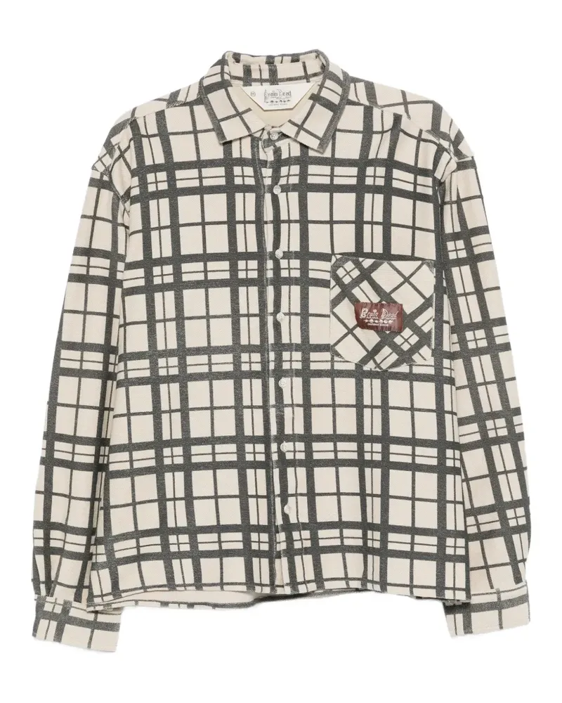 Brain Dead check-patterned shirt - Nude Nude