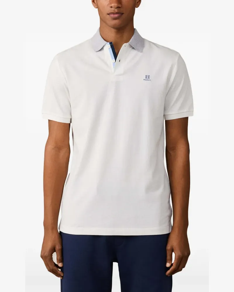 Hackett Heritage Poloshirt - Weiß Weiß