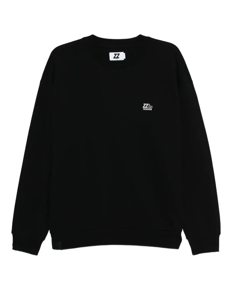 Izzue Sweatshirt mit Logo-Print - Schwarz Schwarz