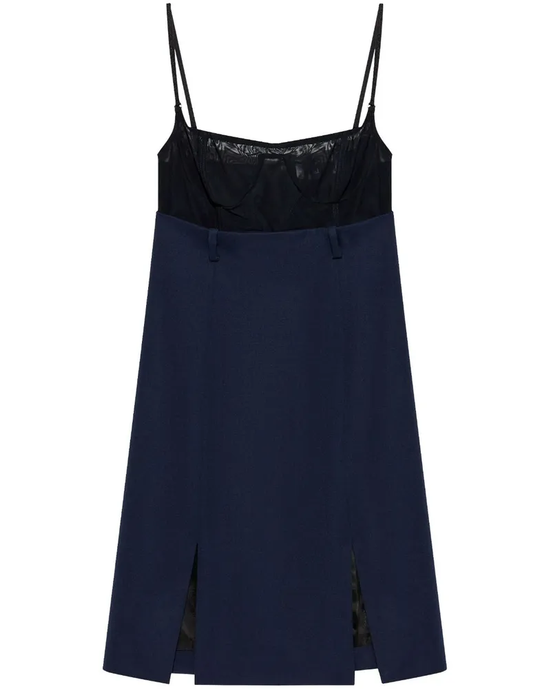 ATTICO Minikleid mit Einsätzen - Blau Blau