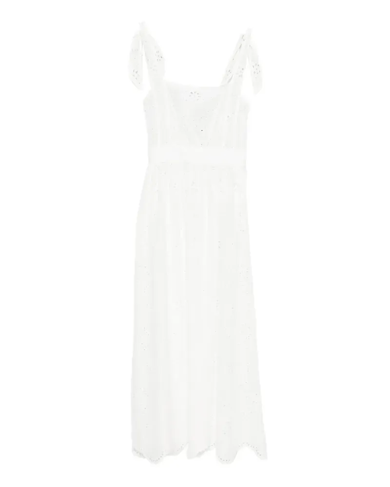 Matteau broderie-anglaise apron maxi dress - Weiß Weiß