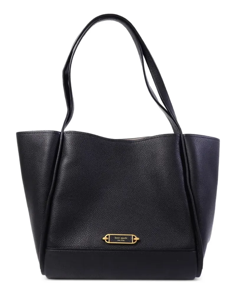 Kate Spade Schultertasche mit Logo-Schild - Schwarz Schwarz