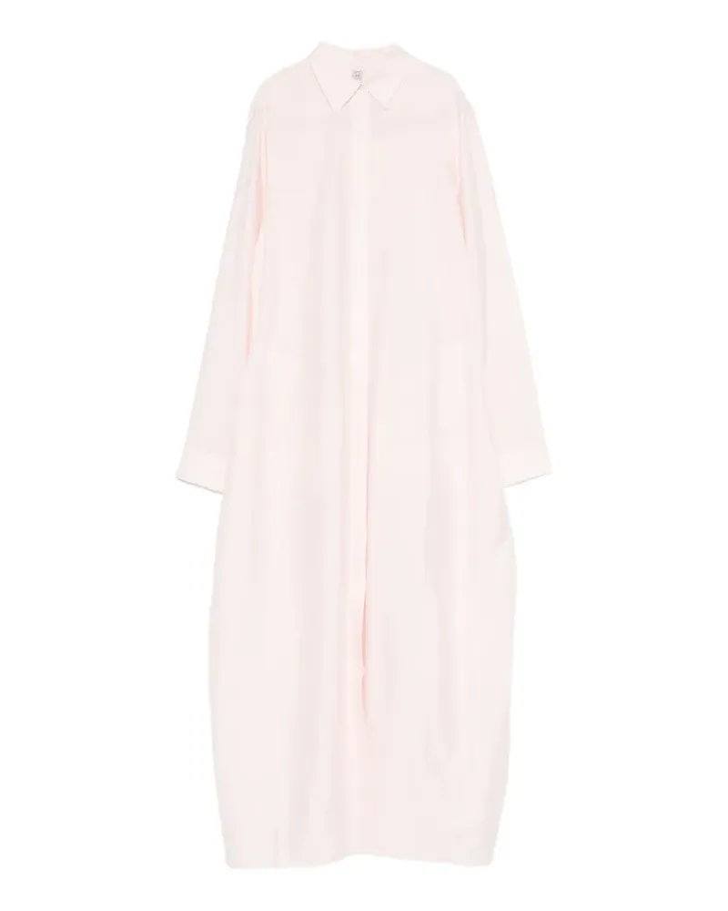 Totême Parachute Hemdkleid mit langen Ärmeln - Rosa Rosa