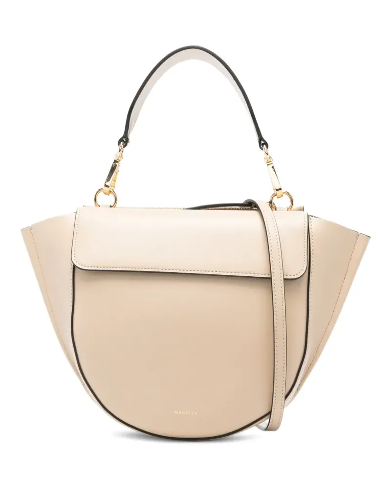 WANDLER Kleine Hostensia Schultertasche - Nude Nude