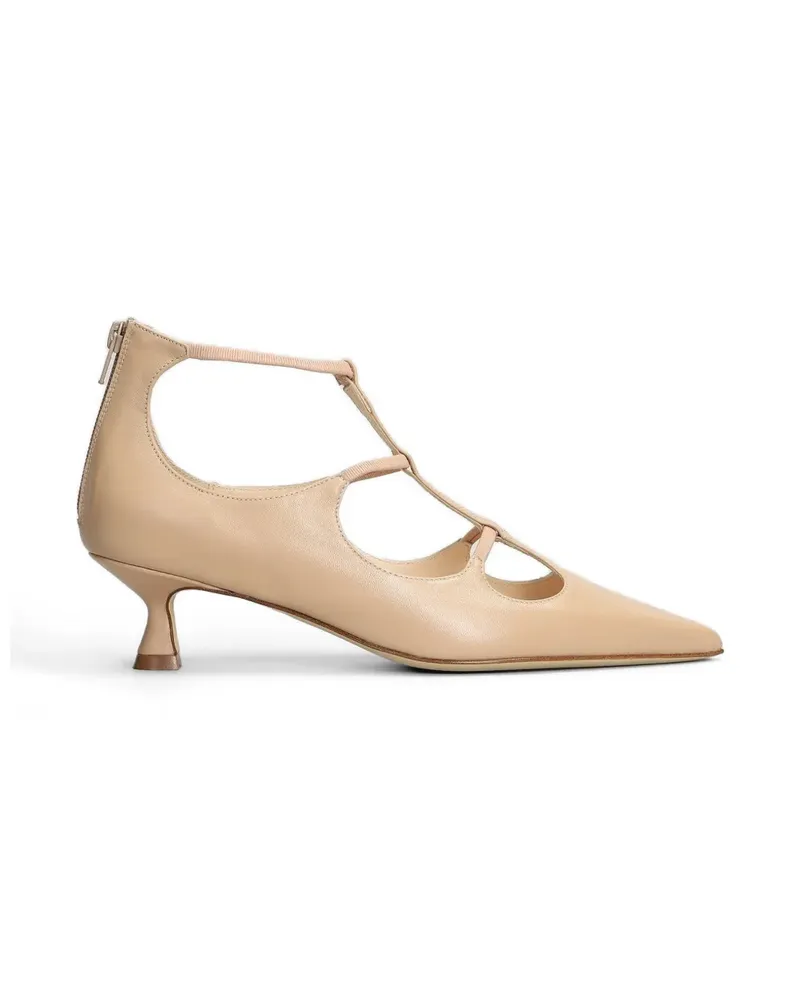 Anna F. 5cm cut-out pumps - Nude Nude