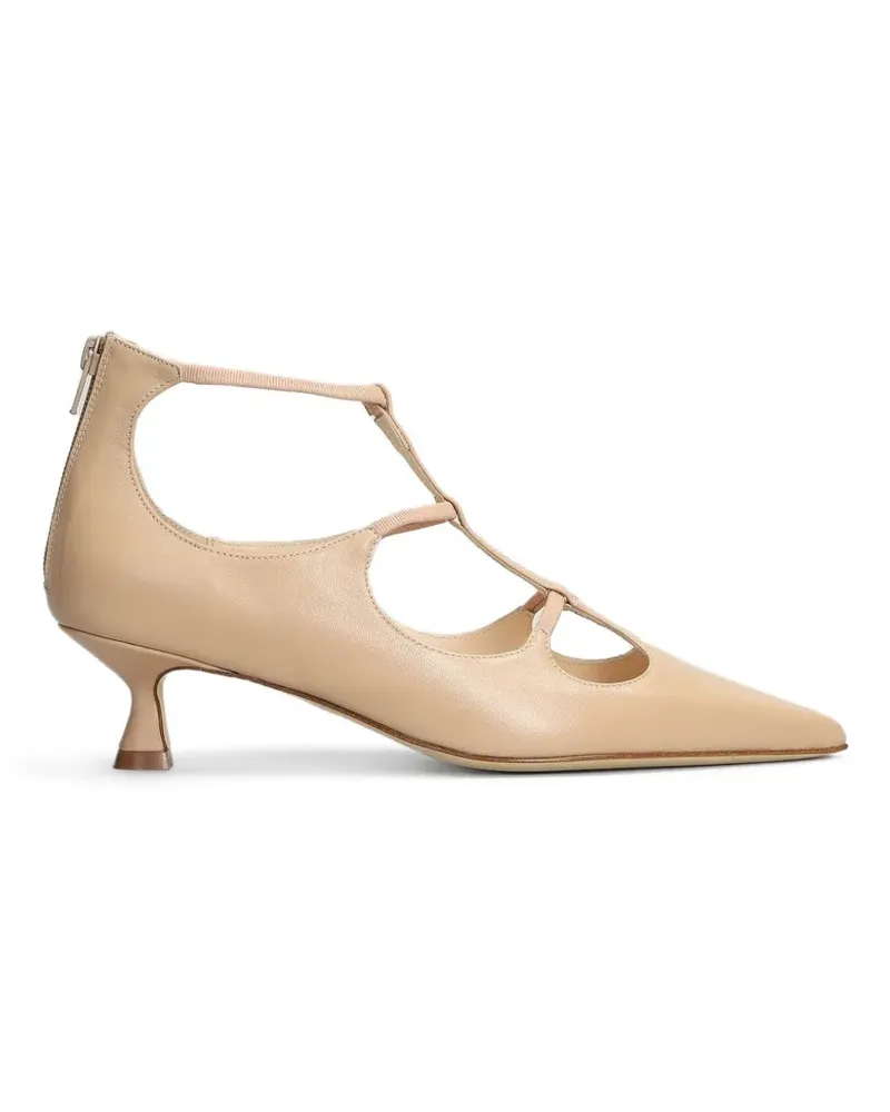 Anna F. 5cm cut-out pumps - Nude Nude