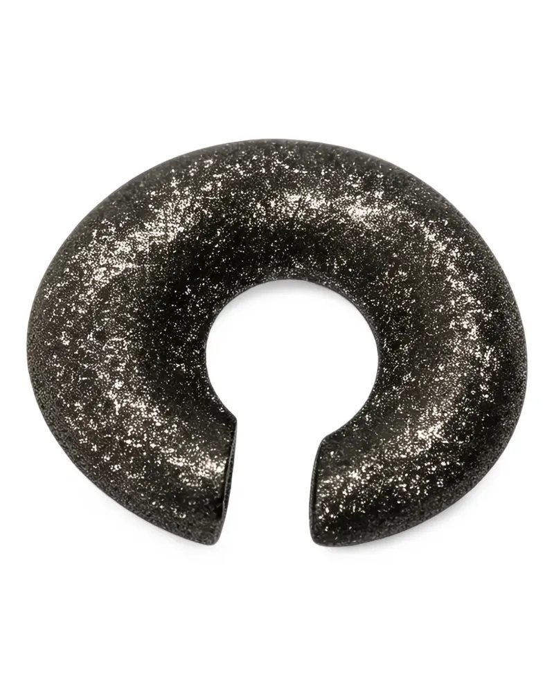 Brunello Cucinelli glitter-effect cuff earring - Schwarz Schwarz