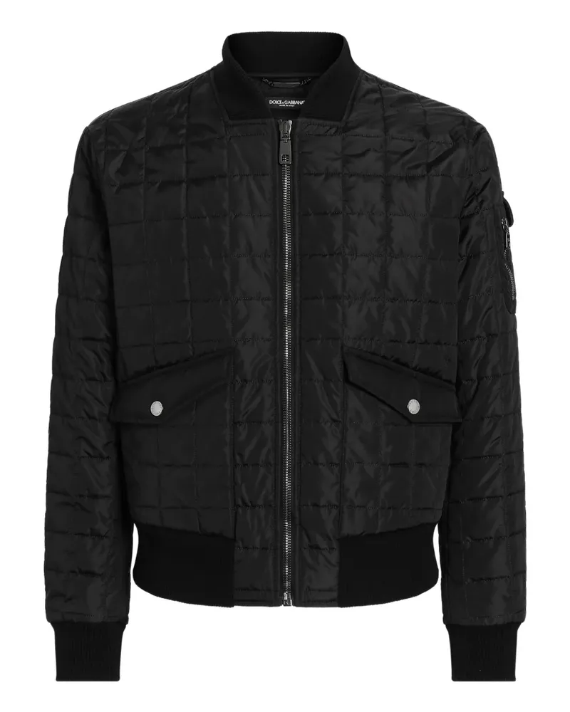 Dolce & Gabbana Gesteppte Bomberjacke - Schwarz Schwarz
