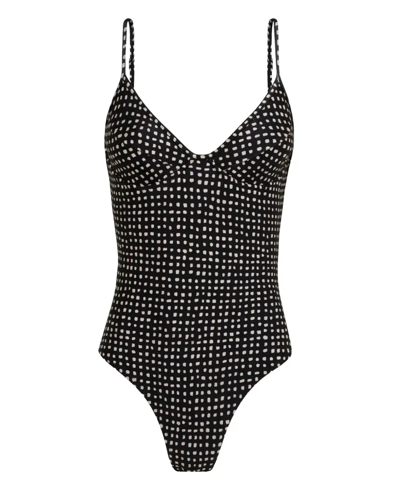 Lenny Niemeyer Badeanzug mit Punkte-Print - Schwarz Schwarz
